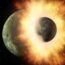 Rápido y violento: revisando el origen de la Luna